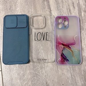 IPhone 13/13 Pro Lot of 3 Cases- Like New